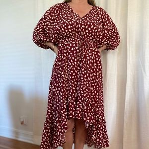 Women’s burgundy dress